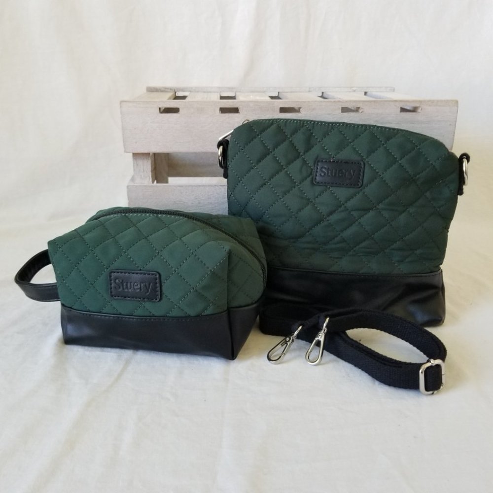 NEW! Two Cosmetics Makeup Accessory Travel Pouches w/Quilted Pattern - Picture 13 of 13